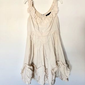 beautiful white/cream floral coctail dress